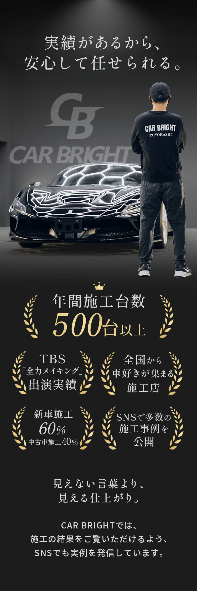 実績があるから安心して任せられる