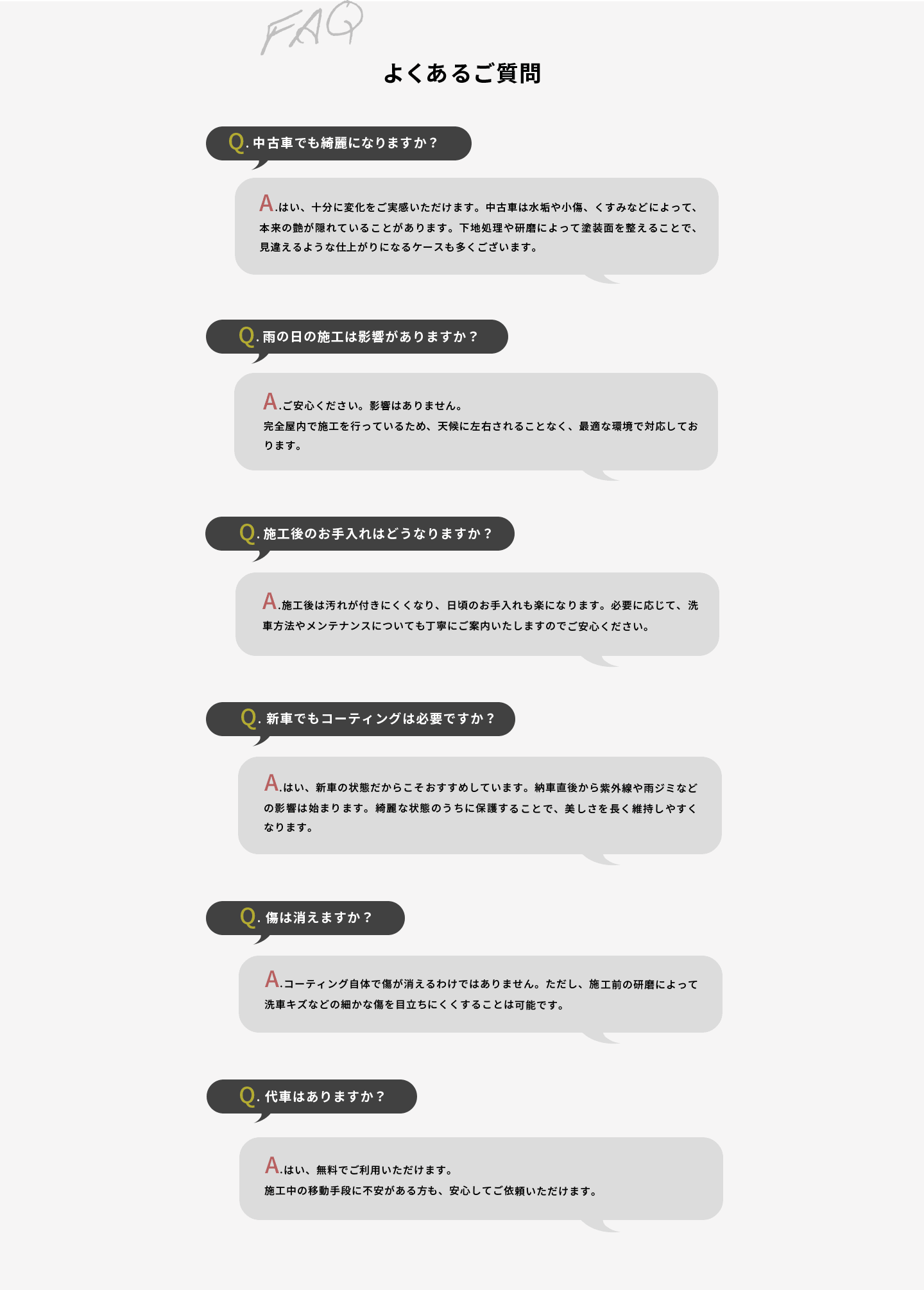 よくあるご質問