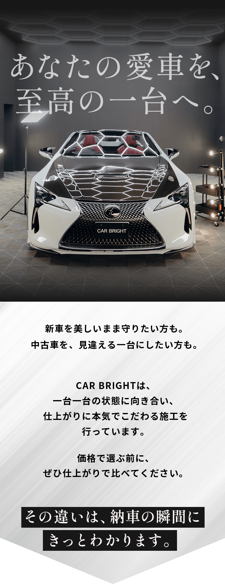 あなたの愛車を、至高の一台へ