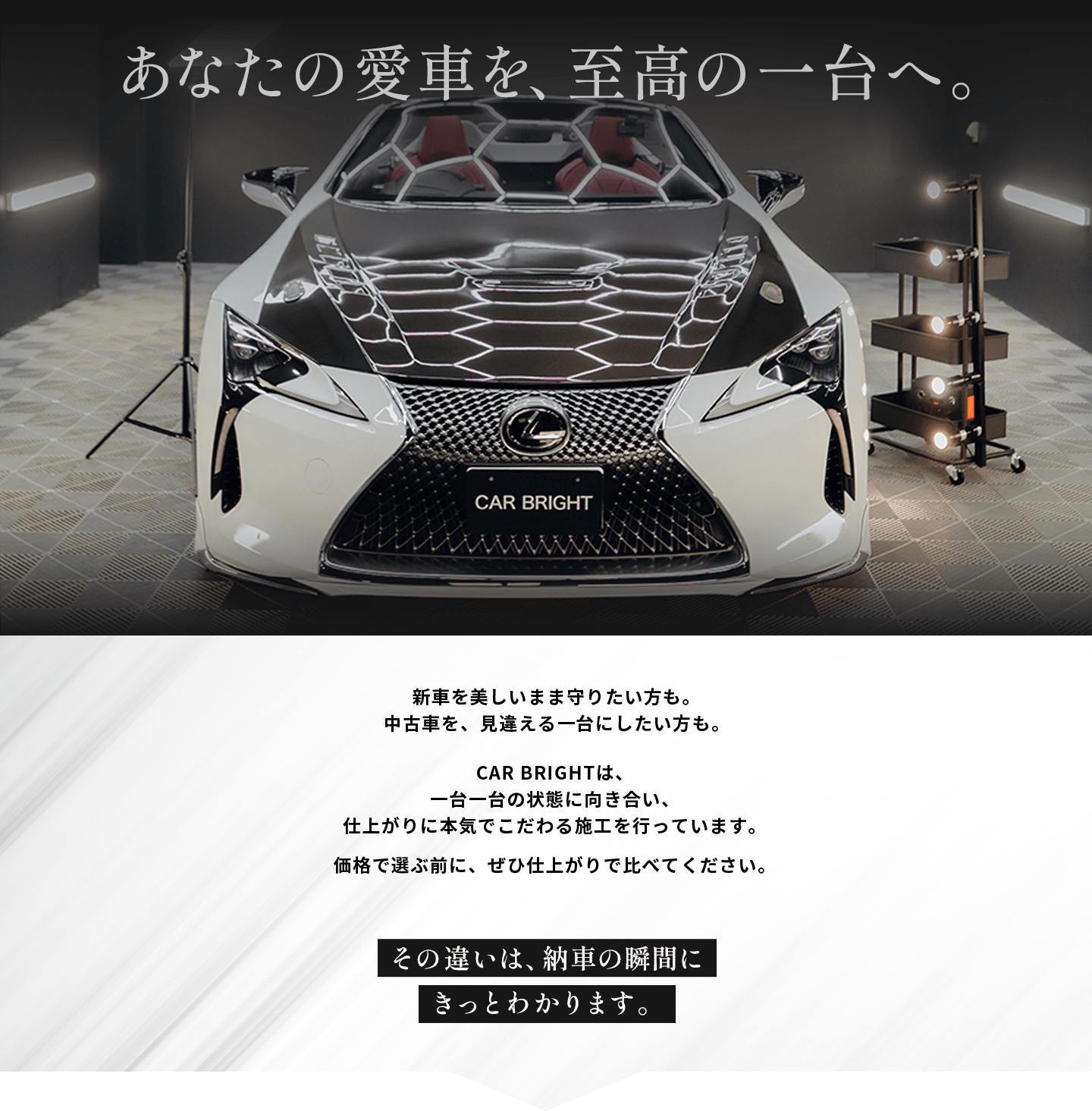 あなたの愛車を、至高の一台へ